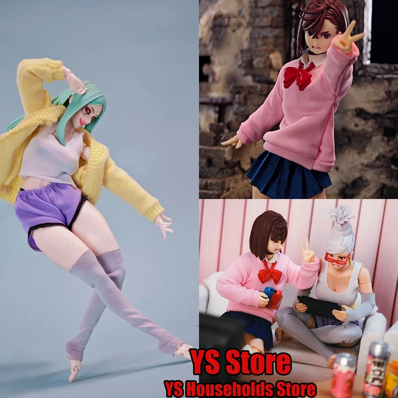 1/12 Ayase Seiko Momo بدلة متنقلة فتاة الشكل ملابس منزلية سترة السراويل تنورة القماش مجموعة عباءة ملحق لدمية Dandadan Shf 6 "Dandadan Shf #1