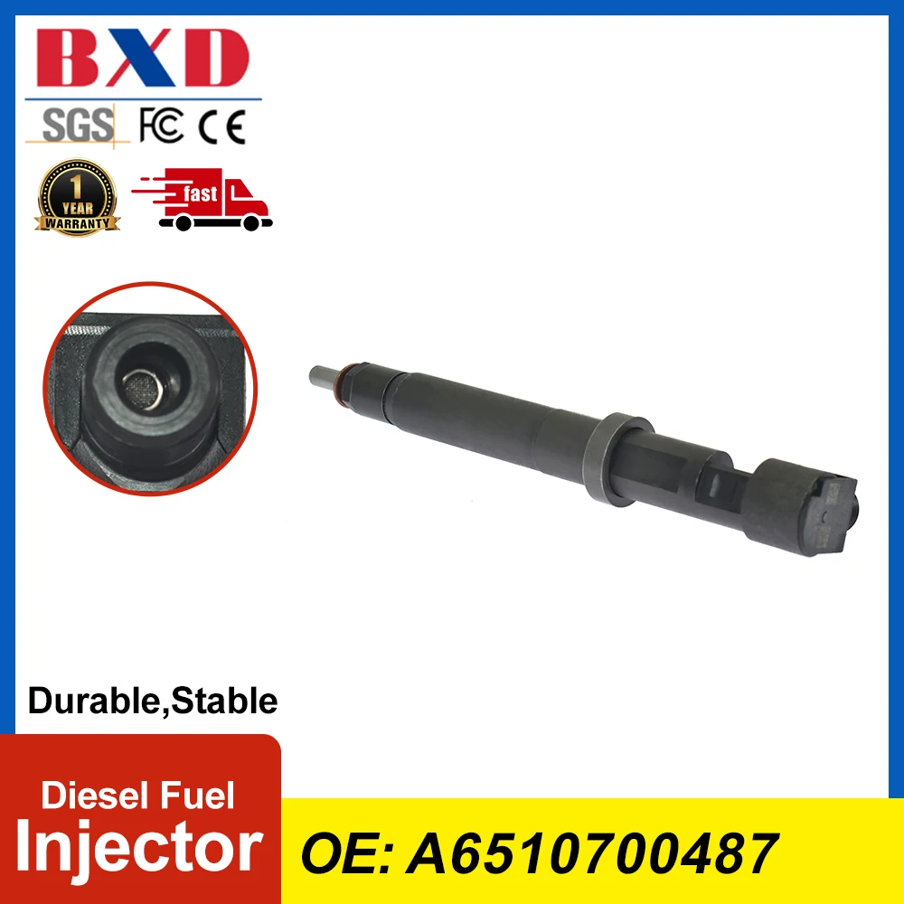 Diesel Fuel Injector A6510700487 For Mercedes-Benz C-Class 2008-2015, E-Class 2012-2013, GLK-Class 2008-2013, S-Class 2011-2013