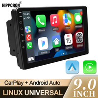 Hippcron Carplay Android Auto Radio 7/9 Inch 2 Din Multimedia Player IPS Touch Screens Aux Bluetooth USB Mirror Link Universal