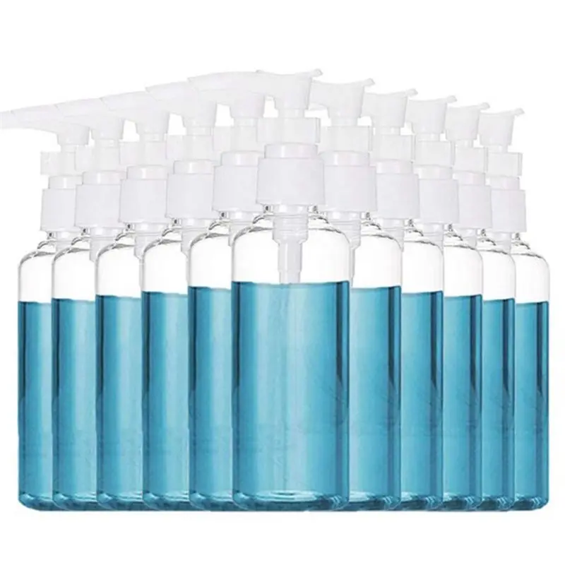 newA10R 24 Pack 3.4Oz/100Ml Transparent Travel Bottles Pump Bottle Lotion Dispenser Bottle for Water, Massage Oil, Shampoo