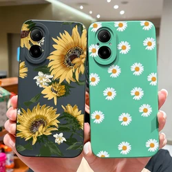 Cases For Oppo Realme C67 4G Beautiful Sunflower Antifouling Protective Drop-Resistant Phone Cover For RealmeC67 Soft TPU Funda