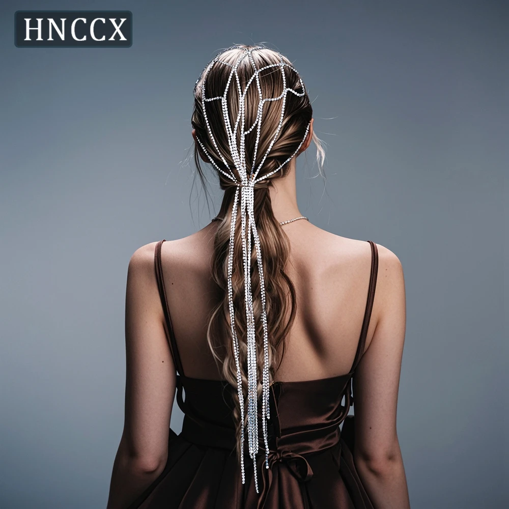 

YouLaPan Fashionable Diamond Chain Tassel Headband Handmade Suitable Brides Wedding Ladies Dances Parties Hair Accessories HP657