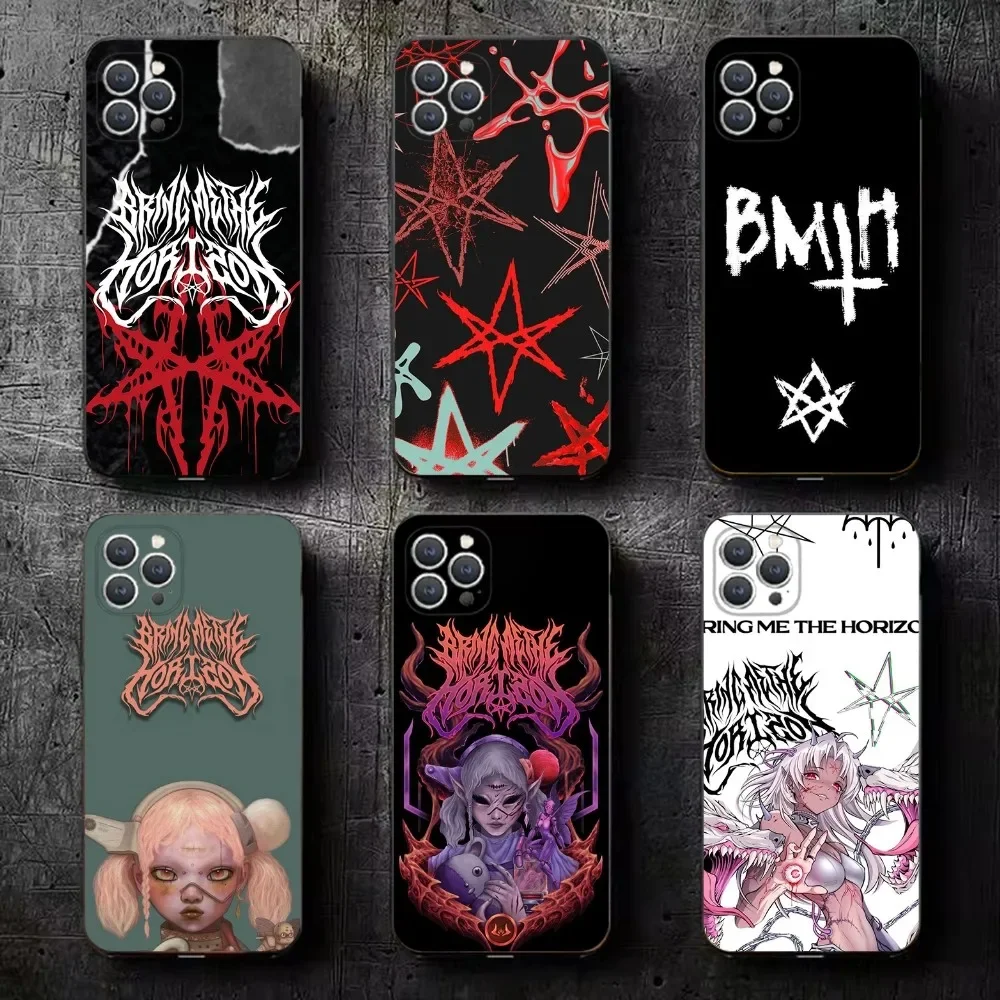 

B-BringS Me The HorizonS Phone Case For iPhone 16,15,14,13,12,11,Plus,Pro Max,XS,X,XR,SE,Mini,8,7 Soft Silicone Black Cover