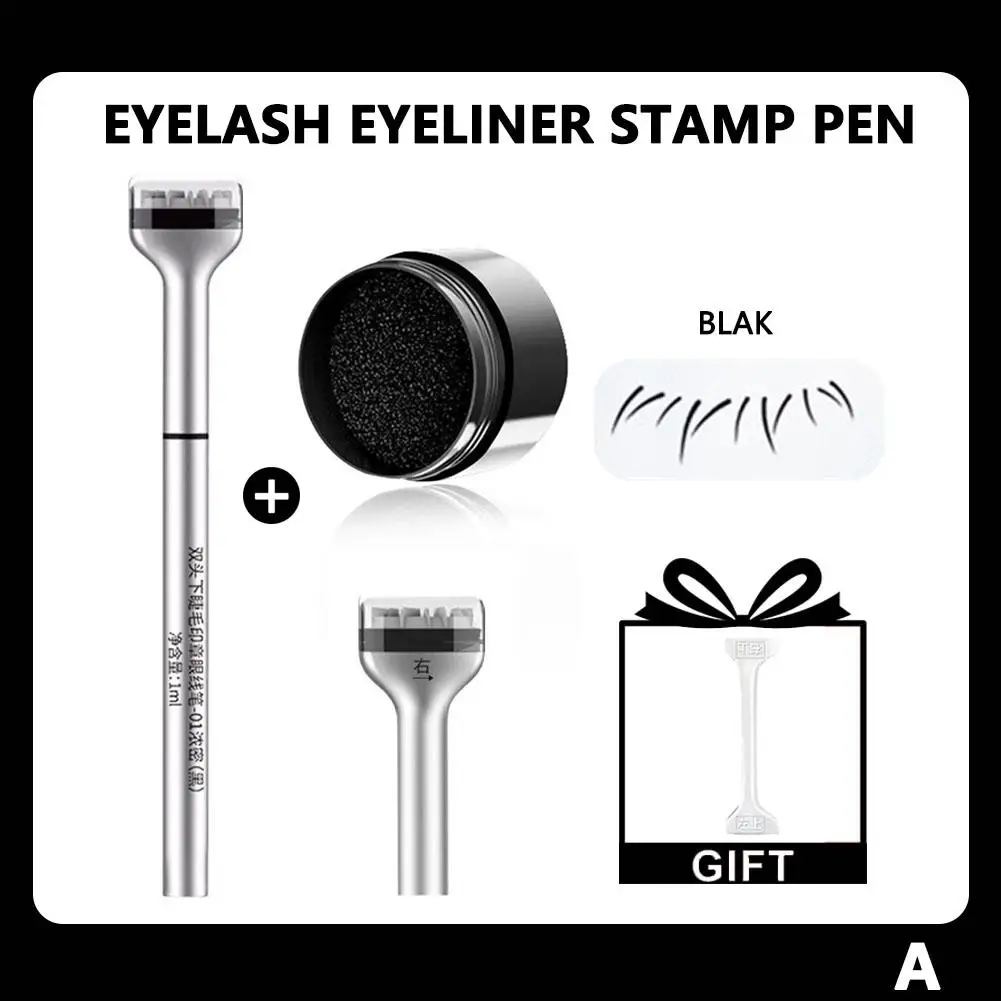 Lower Eyelash Stamp Lazy Lower Eyelash Stamp Makeup Mascara Natural-looking Convenient Cosmetics 2-in-1 Eyelash Stick Begin P4J0