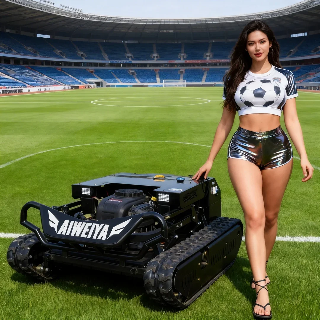 

Customized Heavy Duty Tank Lawn Mower All Terrain Remote Control Efficient Large Area Football Field Mowing