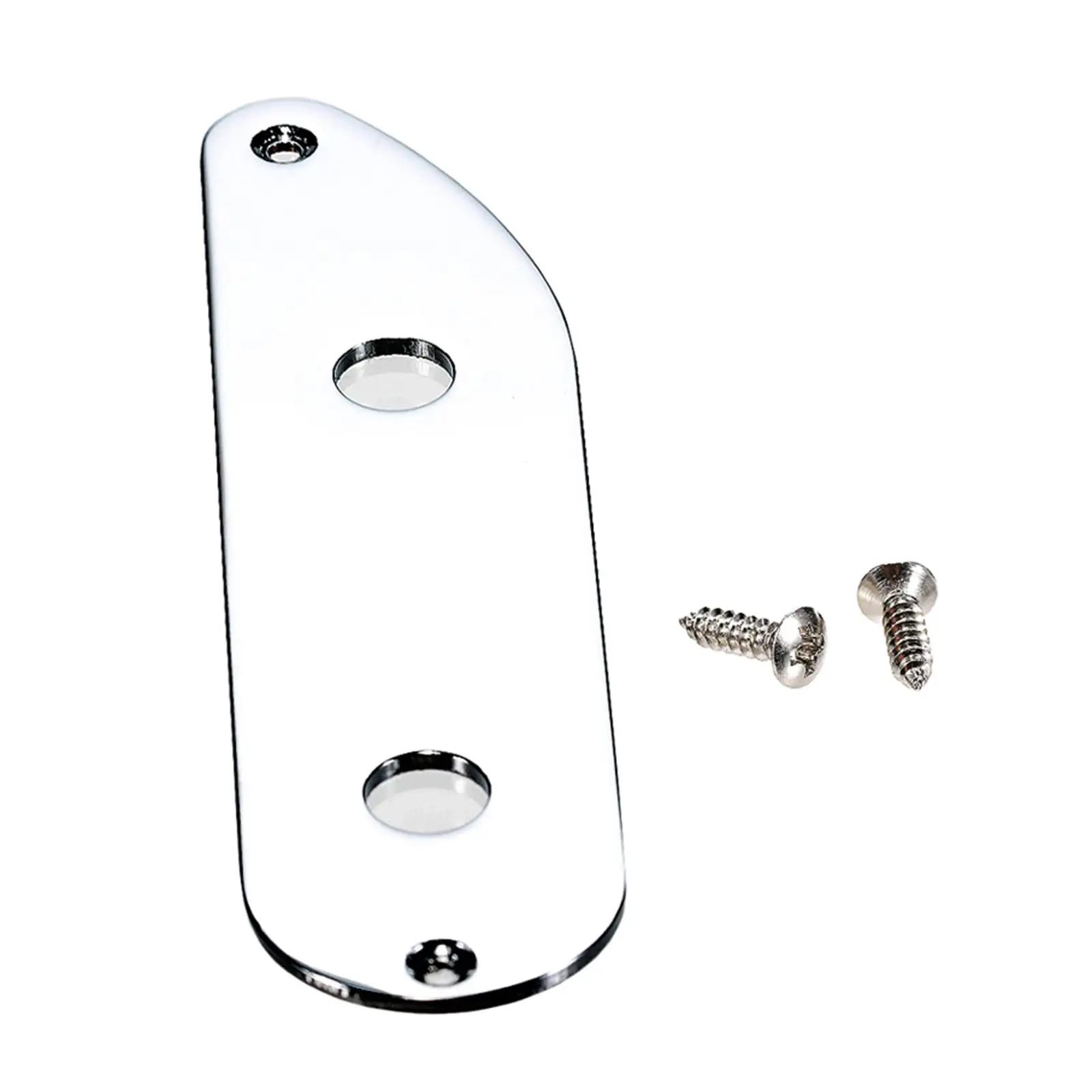 Metal Control Plate for Bass Guitar Two Hole Mount Repair Part Durable Musical Instrument Upgrade Piece