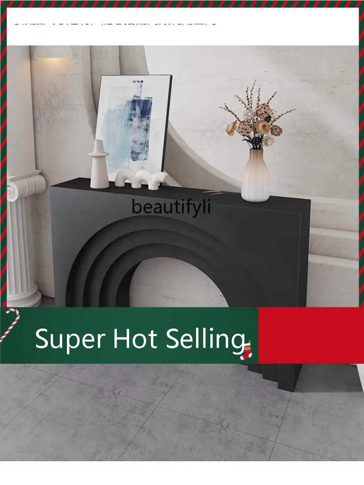 

D071 Nordic Light Luxury Home Entrance Cabinet Living Room Decoration Display Cabinet Home Fireplace Arch Art Modeling furniture