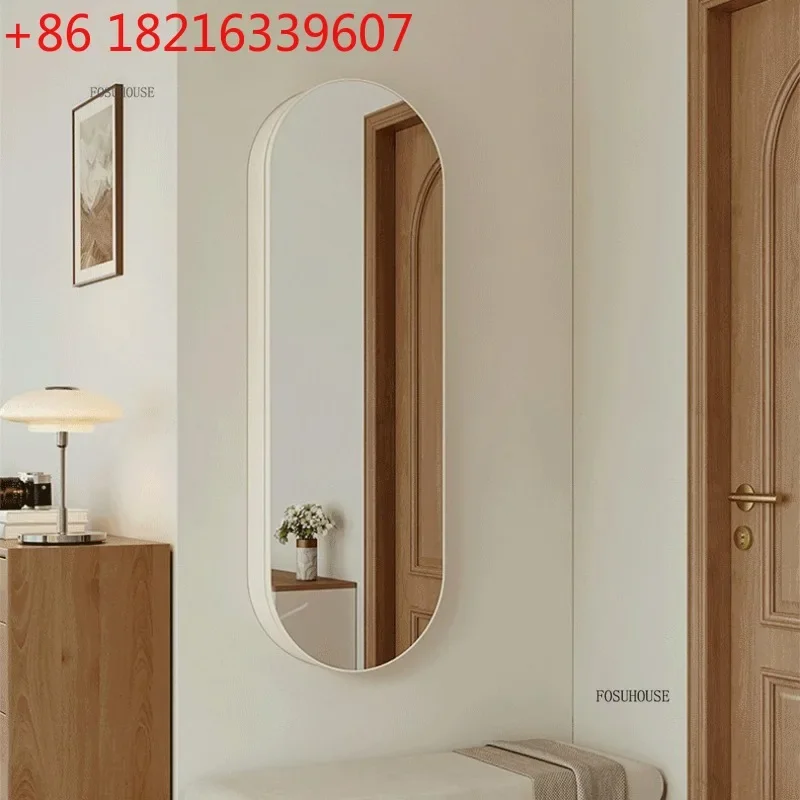 YAO Modern Wall-Mounted Full-Length Mirror Designer Dustproof Concealed Sliding Dressing Mirror Storage Cabinet Bedroom Furnitur