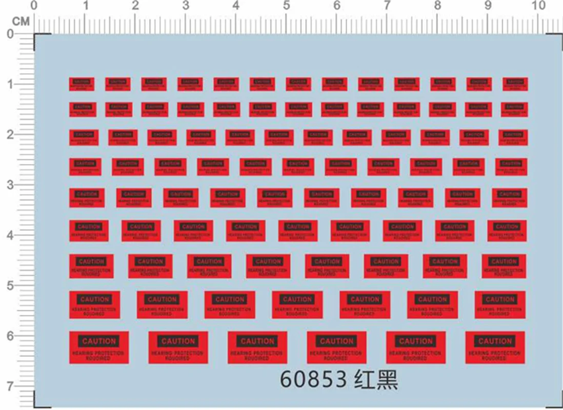 Warning Tag Caution Decals for different scales Model Kits #60853