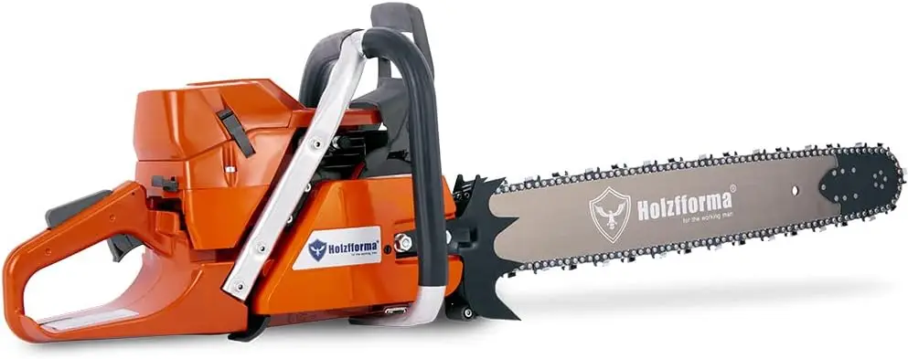 Holzfforma Gasoline Chain Saw Power Head, Guia Bar e Saw Wrap, 50mm Bore, 4,5 kW, 28in, 92Dl, 3/8 in. 058 dentro, 71CC, G372