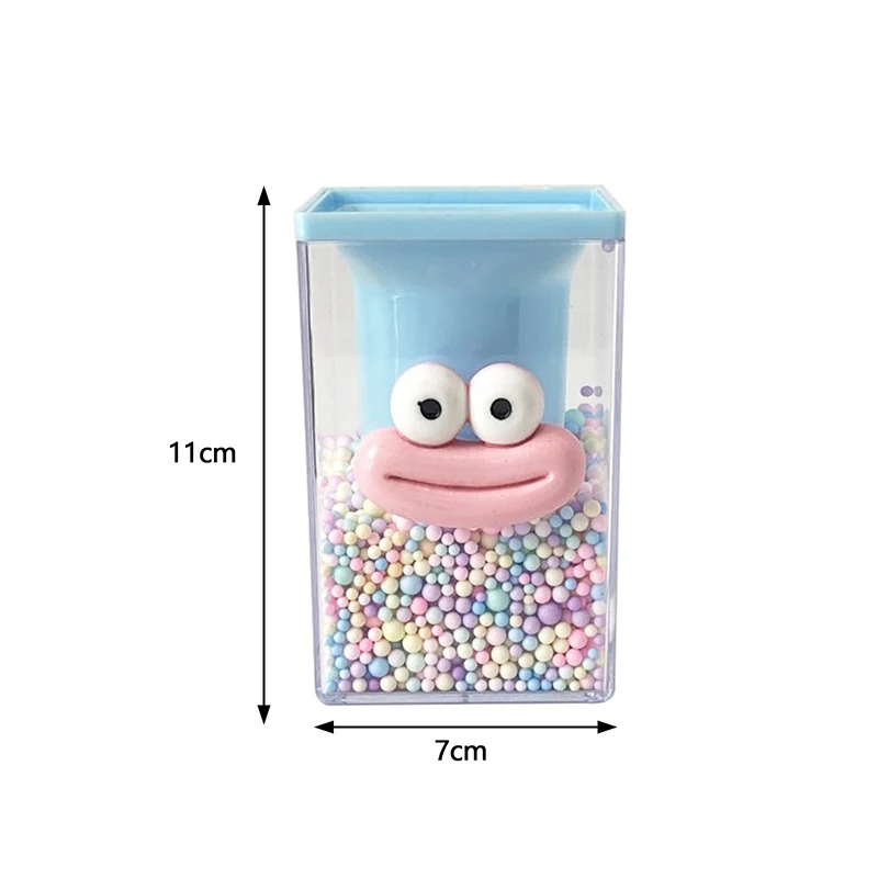 Funny Colored Ball Sausage-shaped Lips Pen Box Large Capacity Cartoon Makeup Brush Holder DIY Multifunctional Storage Box