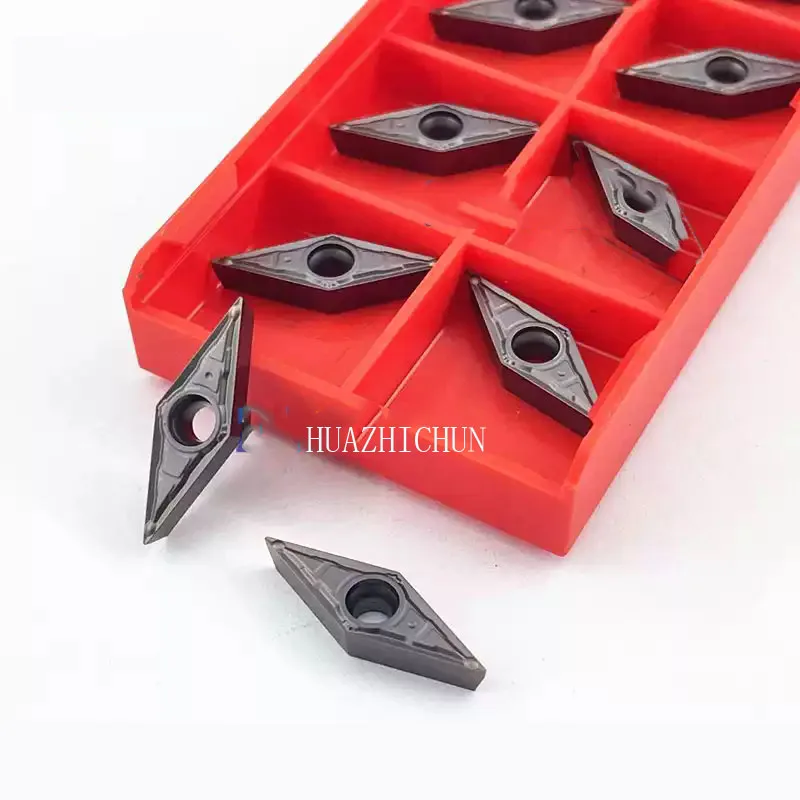 

HUAZHICHUN 10 шт. Нейтральная упаковка, лезвие из нержавеющей стали VBMT110302MV/VBMT110304MV M20T