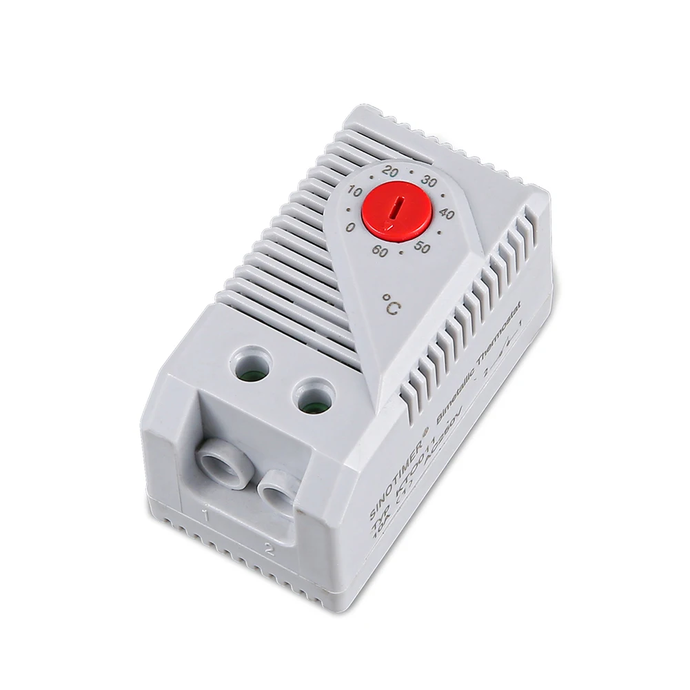 Switch Thermostat Compact Mechanical IP20 Light Grey Plastic Temperature Controller Thermoregulator Thermostatic Bimetal New