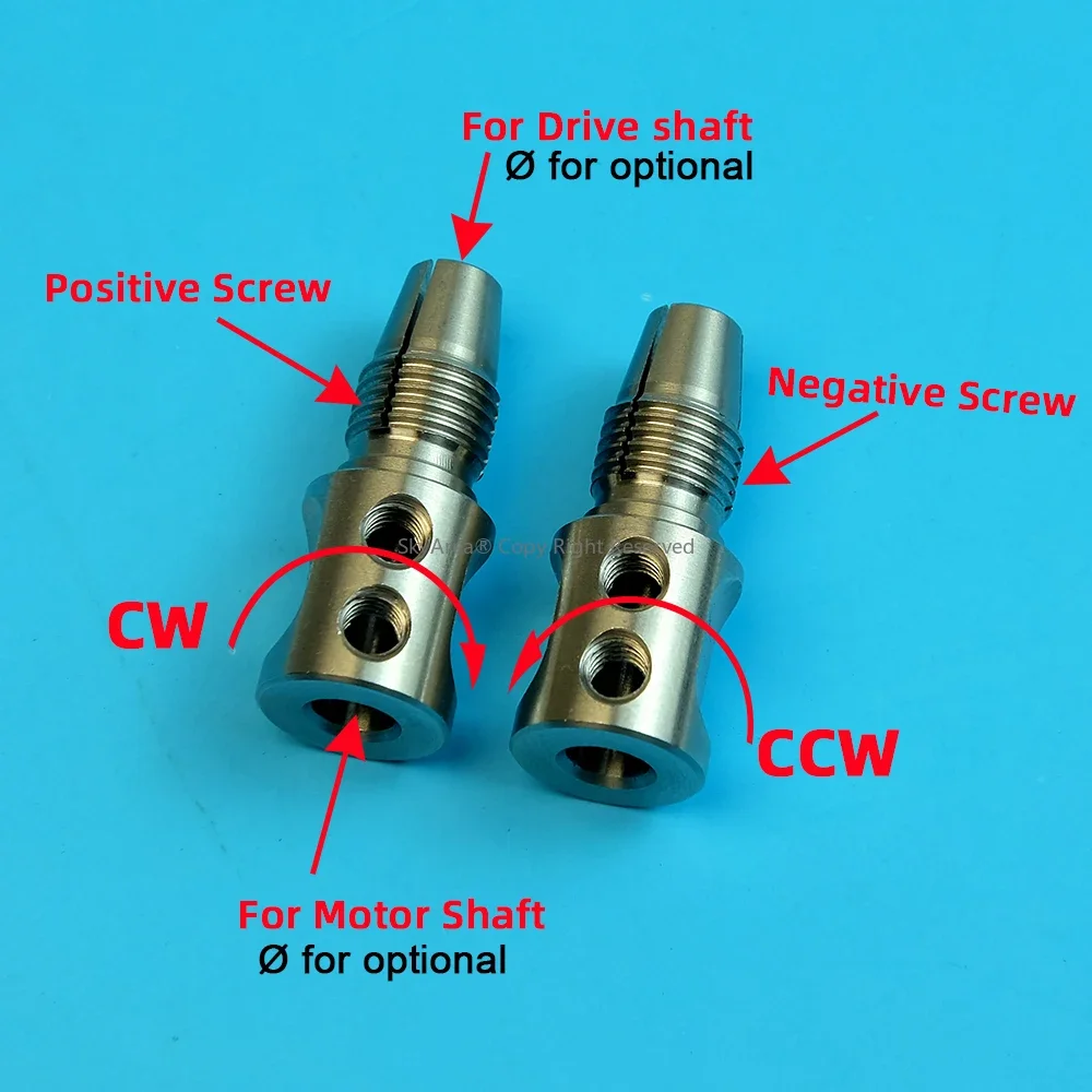 SkyArea RC Boat Motor Hex Coupler Flexible Drive Shaft Lock Coupling for Motor 3mm/4mm/5mm To Shaft 3/3.17/4/4.76/5mm
