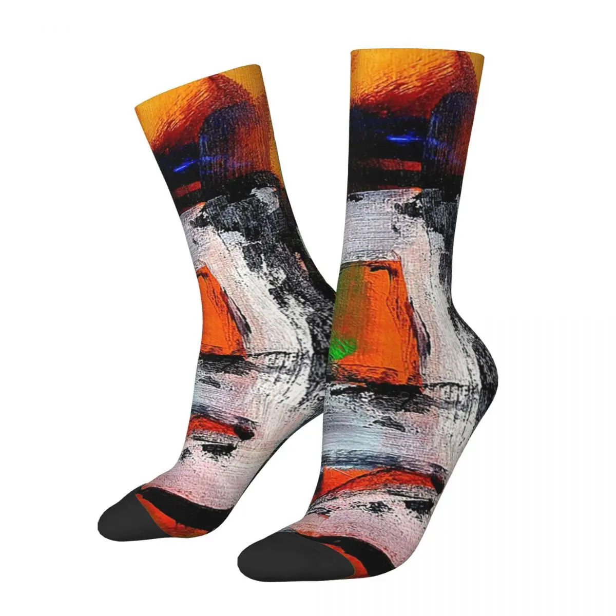 Abstract States Of Mind Socks Harajuku High Quality Stockings All Season Long Socks Accessories for Unisex Christmas Gifts