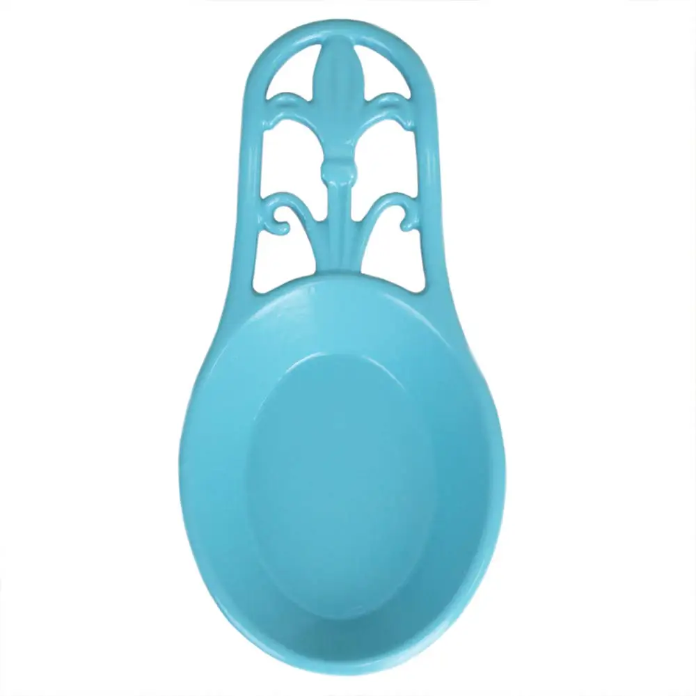 

Cast Iron Spoon Rest, Spatula, Ladle Holder for Kitchen Countertop Stove Top Utensil Holder Rest Stand (Turquoise)