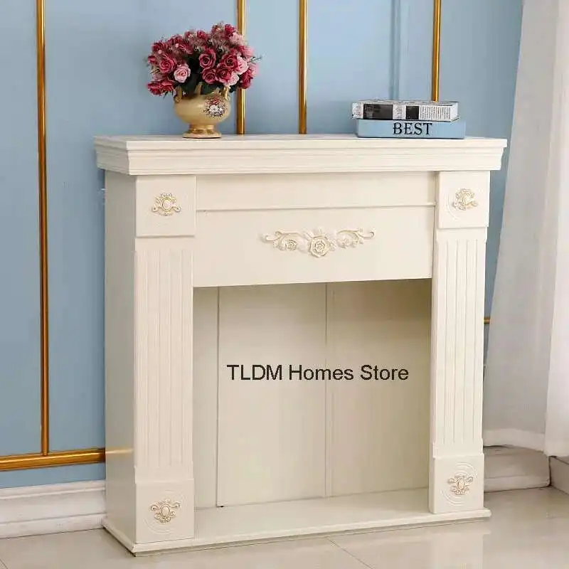 

European Iron Carving Fireplace Homestay Hotel Bar Freestanding Fireplace Living Room Restaurant Villa Decorative Fireplace
