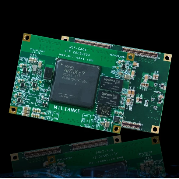 لوحة Milinker MLK-CA04-100T/200T FPGA - Xilinx Artix-7، واجهة PCIe ذات 8 قنوات عبر أجهزة الإرسال والاستقبال GTP
