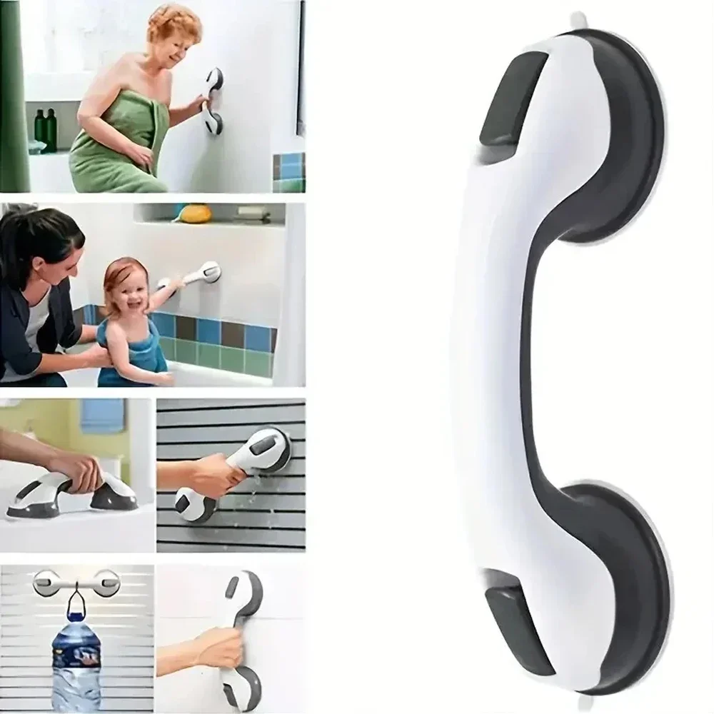 

Shower Safety Handle Grab Vacuum Sucker Suction Cup Handrail Anti Slip Support Toilet Bathroom Safe Grab Bar Handle