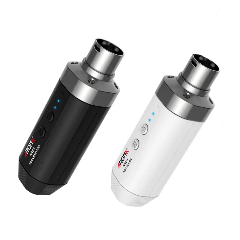 

AROMA ARC1 Microphone Wireless Transmission Receiver System 4 Channels Max. 35m Effective Range XLR Connection Built-in Battery