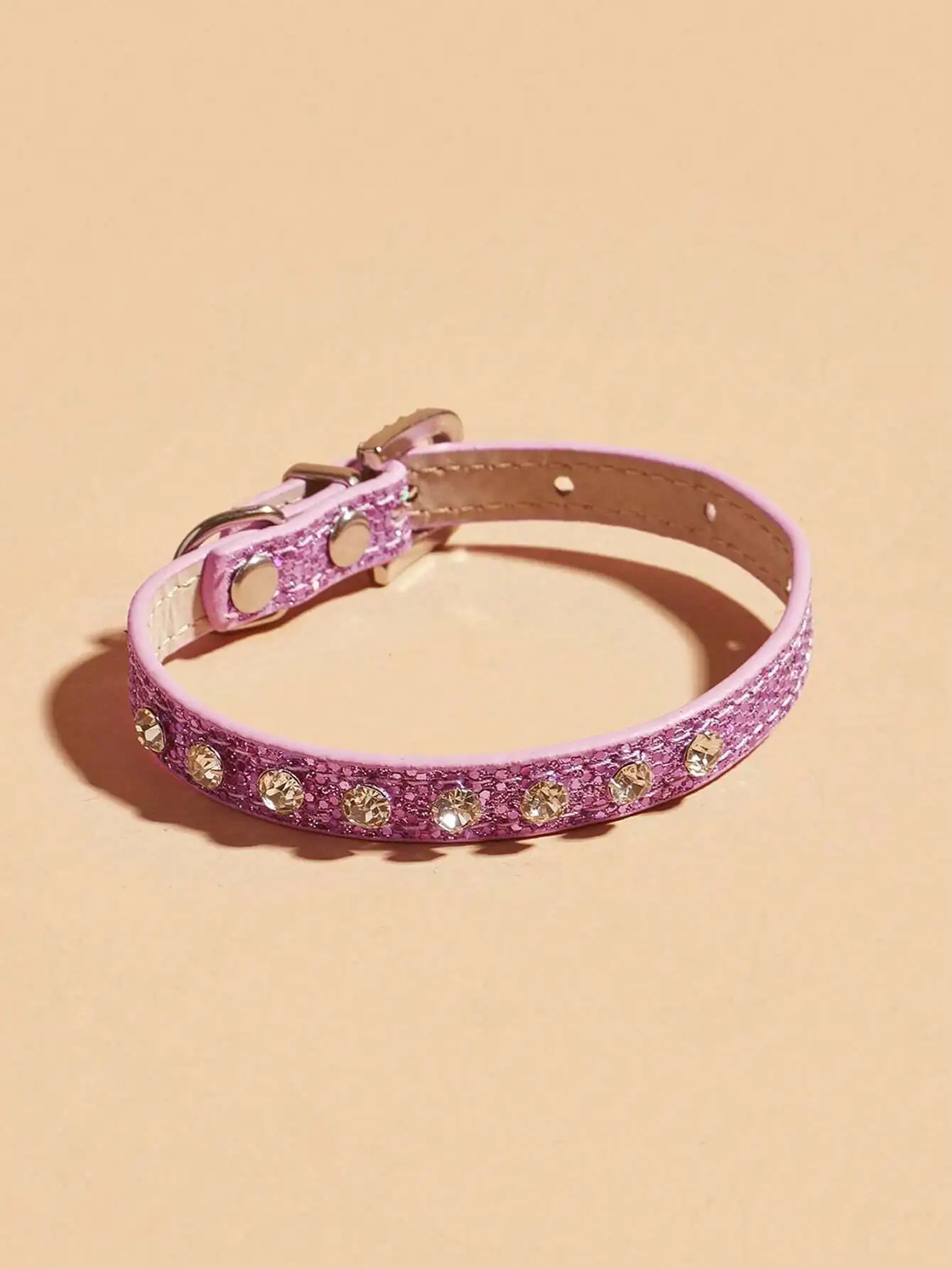 

Rhinestone Decor Pet Collar - Sparkly Bling Dog Collar with Dazzling Stones