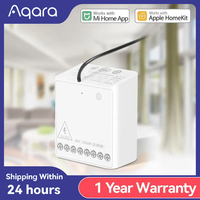 Original Aqara Wireless Relay Controller 2 Channels Two-way Control Module Work For Xiaomi Mijia APP and Home Kit