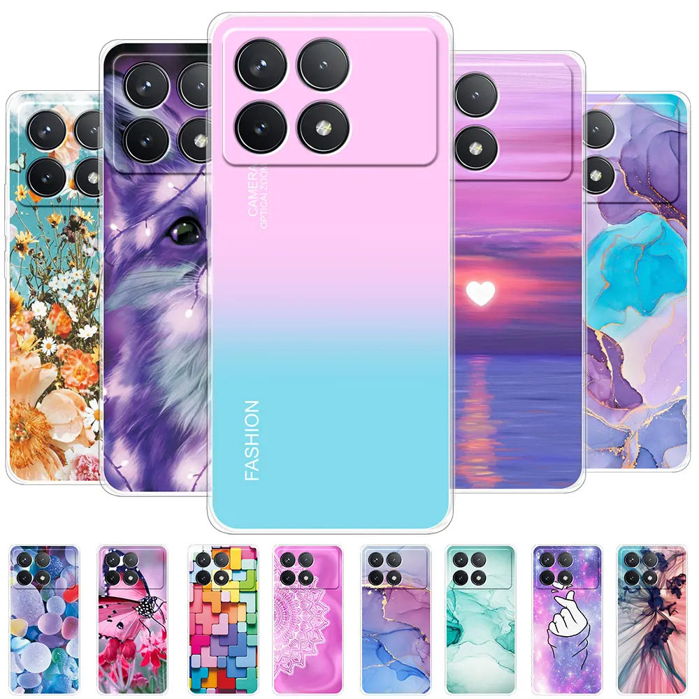 For Xiaomi Poco X6 Pro Case Clear Soft Silicone Phone Case For Xiaomi Poco X5 Pro Coque For Xiaomi Poco X4 Pro PocoX3 Pro Funda