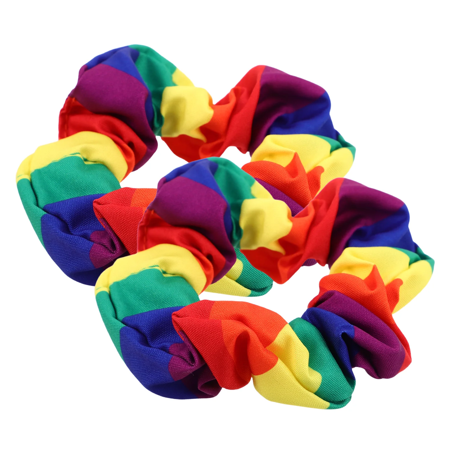 

2 Pcs Rainbow Hair Circle 's Rope Colorful Ties Elastic Bands Accessories for Girl Hairbands s Little Girls Elastics