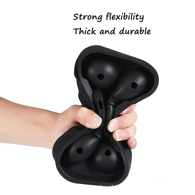 Silicone Ice Ball Maker Large 3D Big Round Sphere High Balls Ice Shape Cube Mold Tray for Freezer Whiskey Cocktail Bar Tools