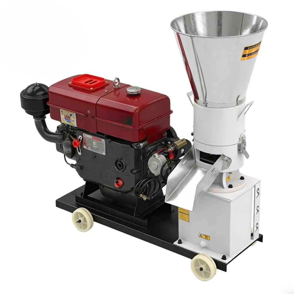 Efficient High Capacity KR Diesel Pellet Machine for Poultry and Livestock Feed Production, Strong Compression