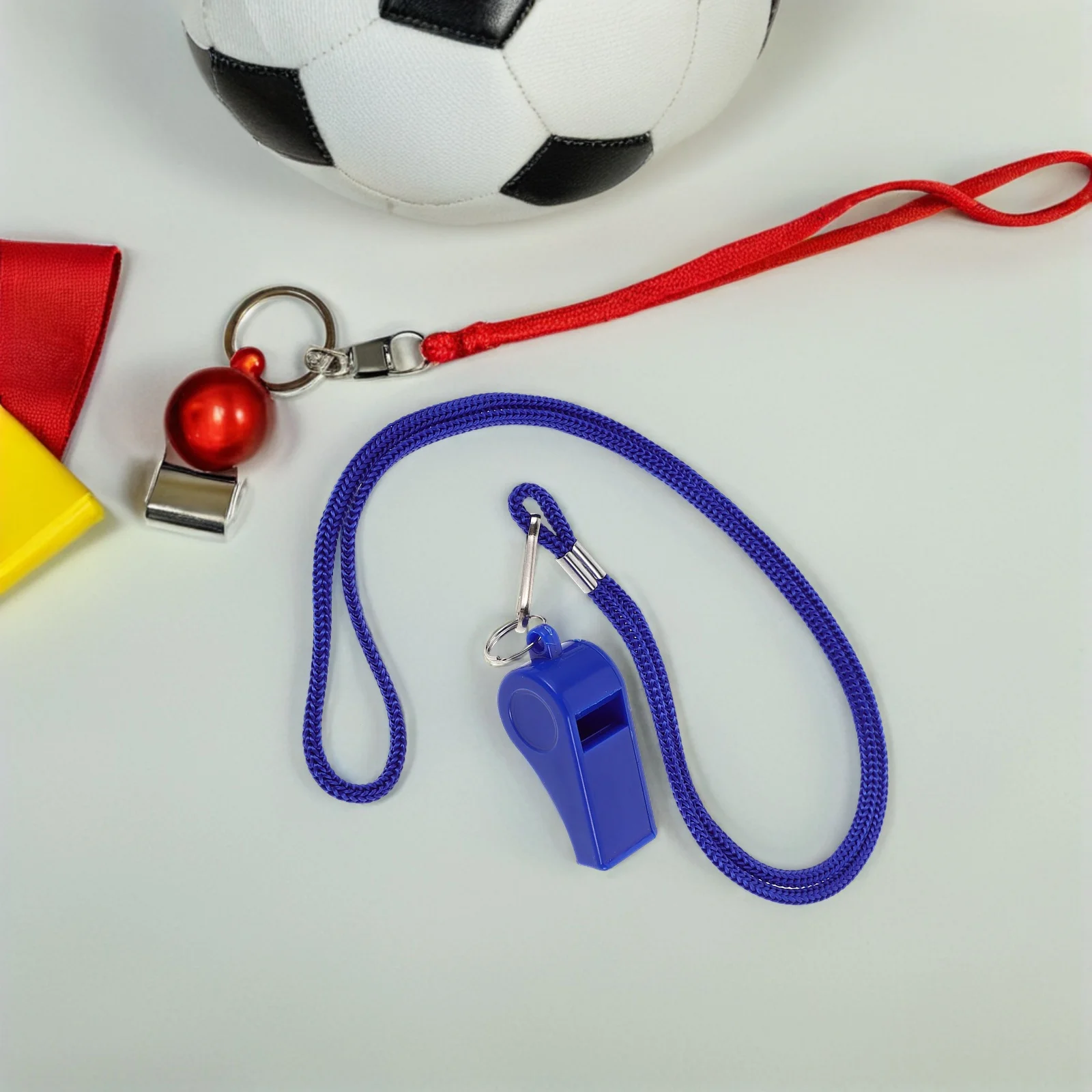 

36Pcs Outdoor Survival Whistles Loud Emergency Signal Emergency Hiking Camping Soccer Basketball Loud Crispsound Blue
