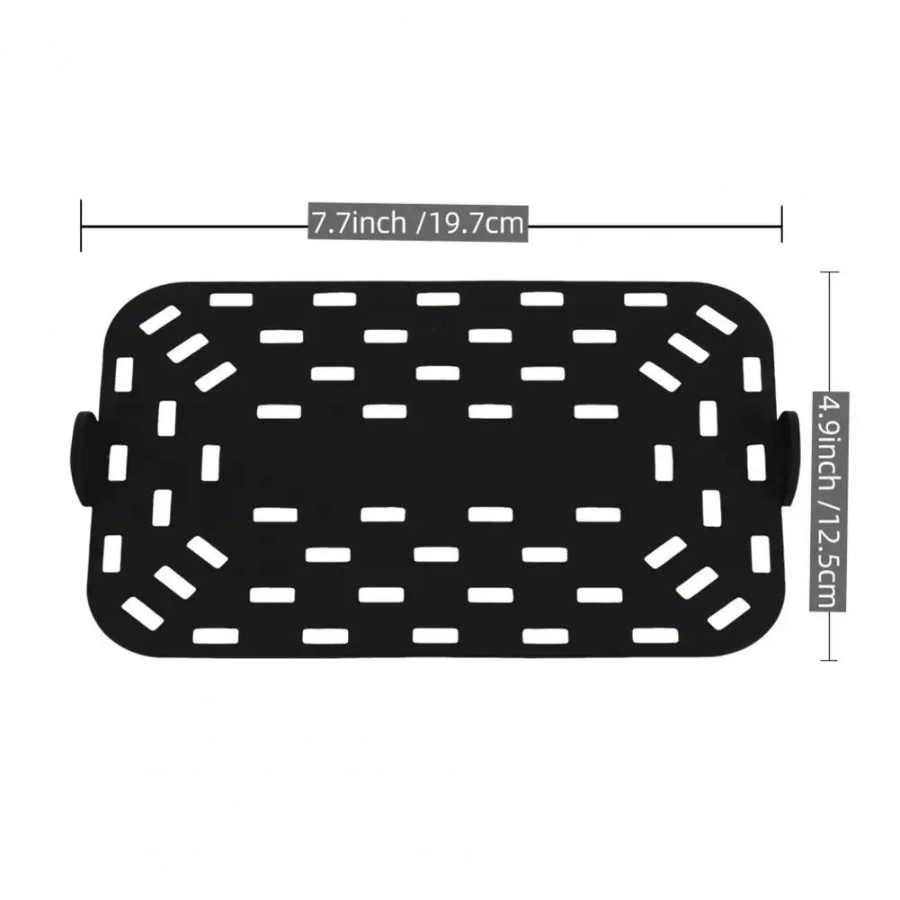 Rectangular Silicone Pad Air Fryer Silicone Pad Silicone Air Fryer Liner Non-stick Baking Mat Food-grade Steamer Pad for Cake
