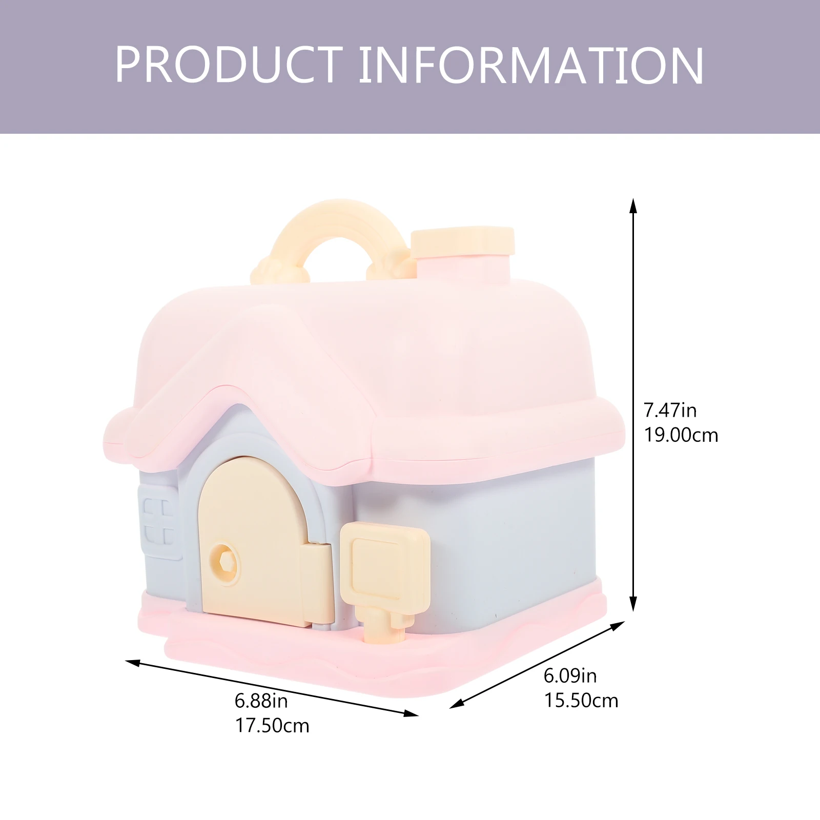 1 Juego de salvavidas para niños, diseño de casa, hucha de plástico anticaída, tarro de almacenamiento de monedas, decoración para habitación de niños, regalo de recuerdo de fiesta