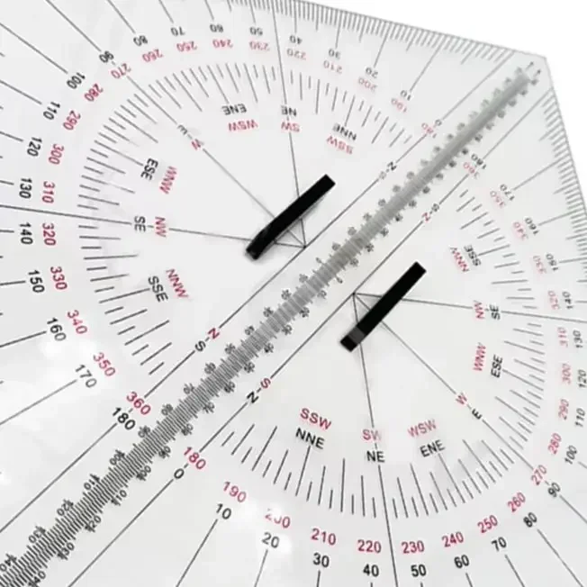 2 Pcs Diagram Drawing Set Squares Suitable For Boats, Yachts, And Ships As A Convenient Tool For Accurately Marking Distances