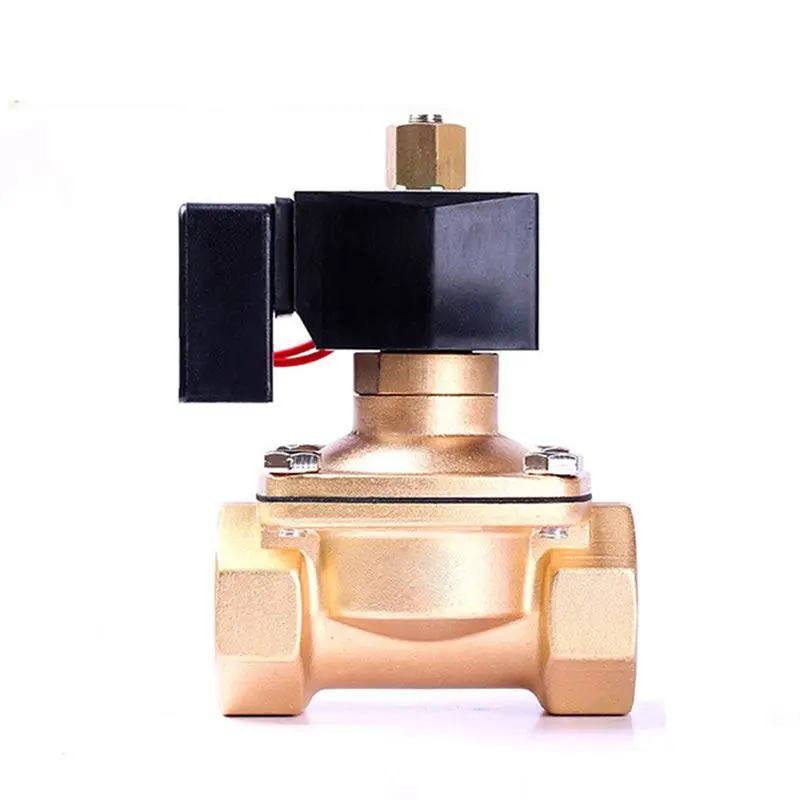 

1-1/2" Normally Open Brass Solenoid Valve 24 hours Non Heating 220V 110V 24V 12V Energy-Saving Solenoid Valves For Water/Gas