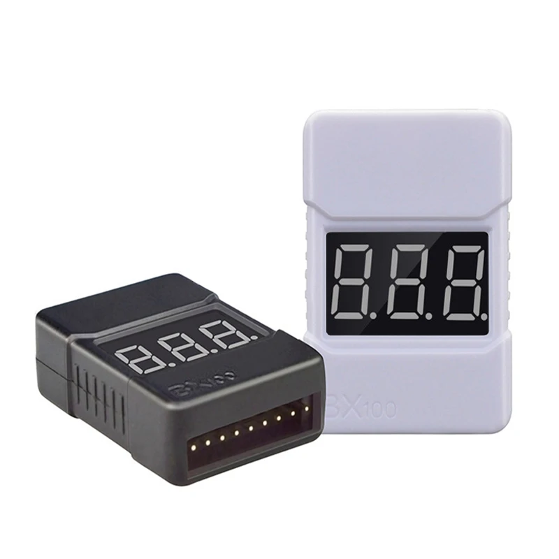 1-8S BBX1-8S  with Case Lipo Battery Voltage Tester Low Voltage Emergency Alarm / Battery Voltage Control Dual Speakers for Lipo