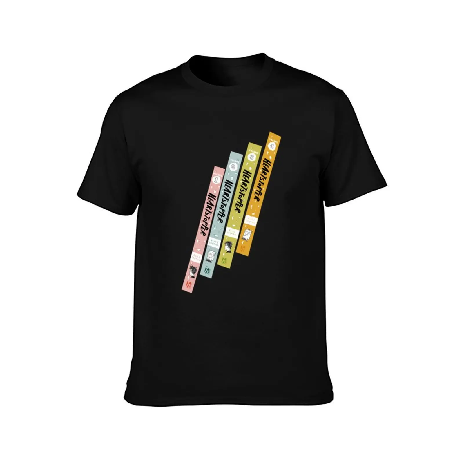 Hearstopper Stack T-Shirt Large Size Basic Casual T-Shirt
