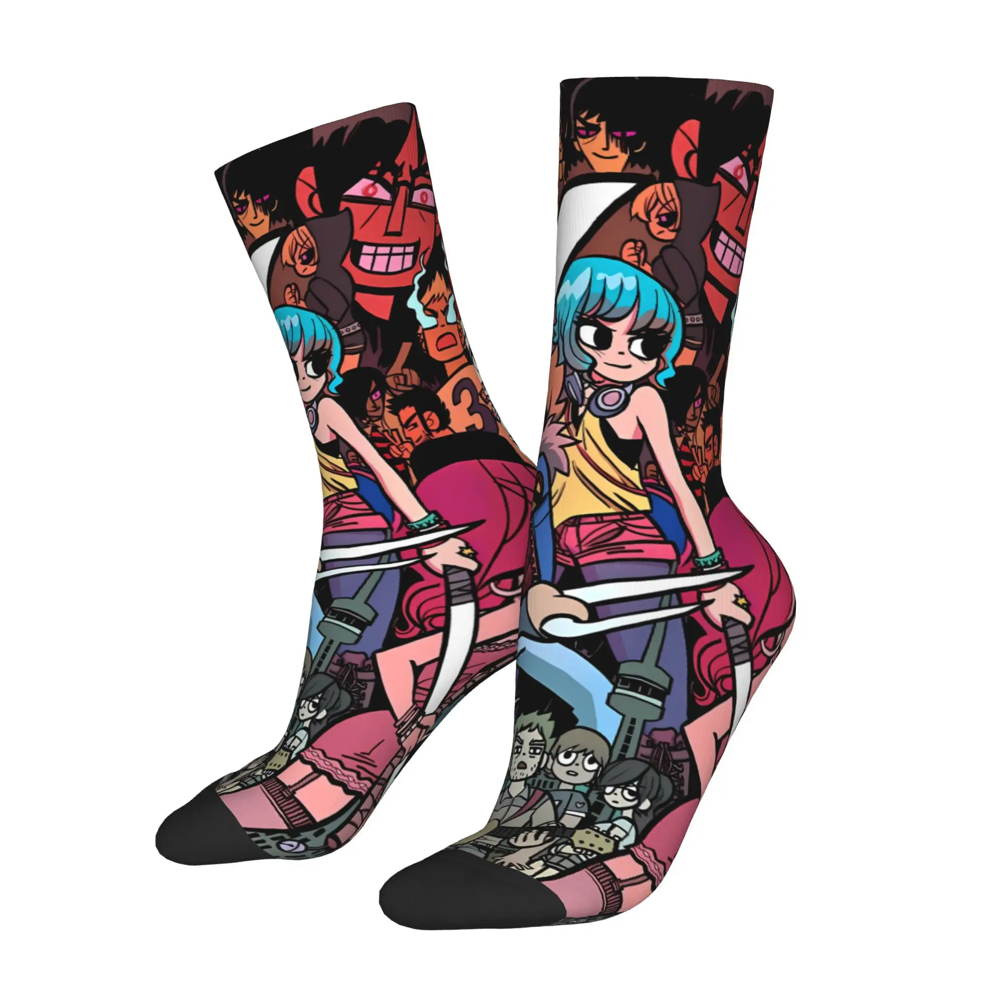 

Cartoon Scott Socks Male Mens Women Spring Stockings Harajuku