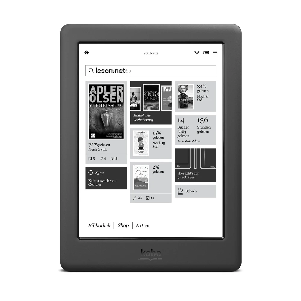 

Электронная книга Kobo Glo HD 16G, электронная книга с электронными чернилами, 1448x1072, 6 дюймов