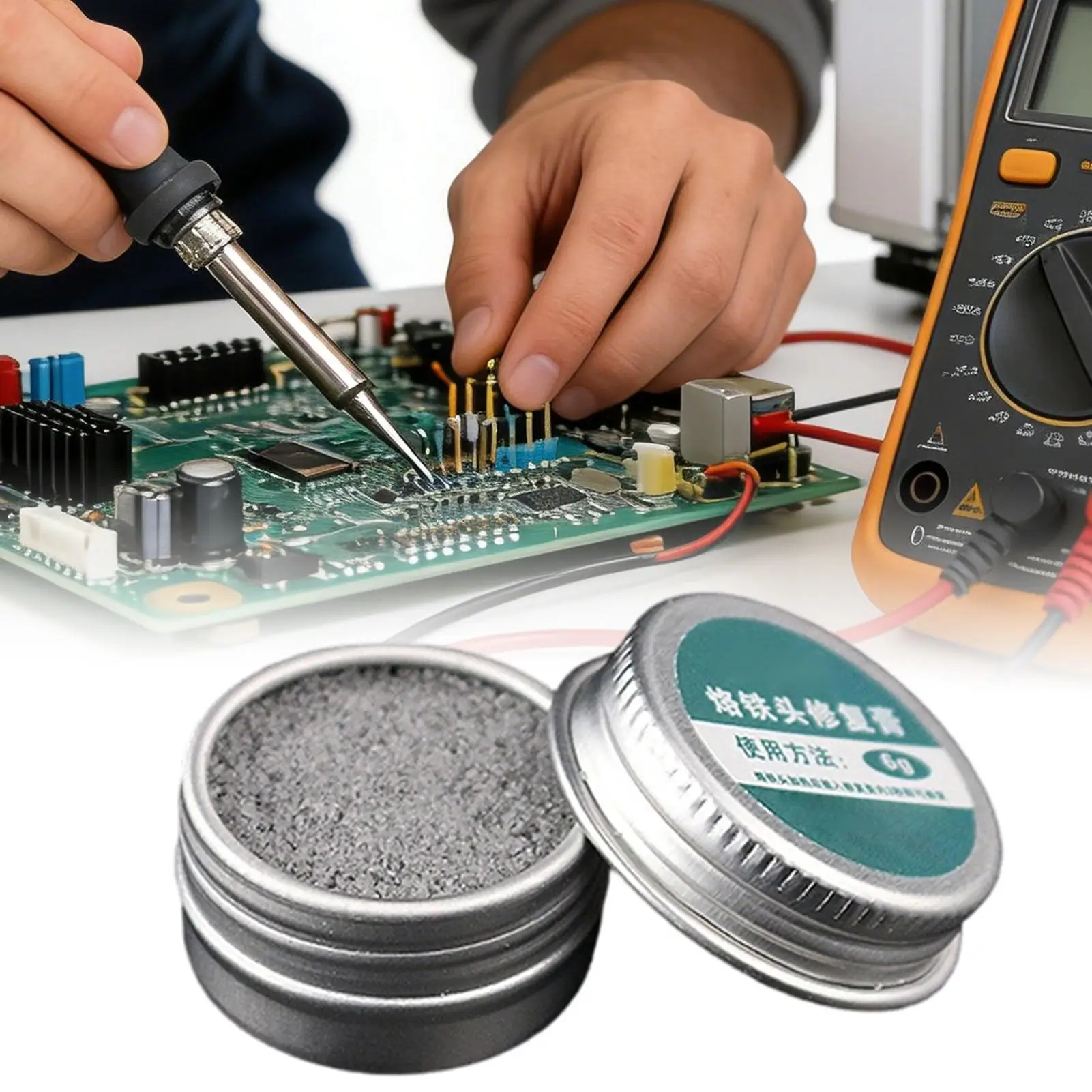 6g/16g/30g Soldering Iron Tip Refresher Non-stick Tin Solder Cream Clean Paste Oxide Solder Iron Tip Refresh Tip Tinner Activato