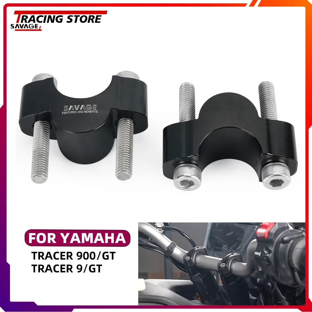 

For Yamaha Tracer 9 GT + Plus Motorcycle Handlebar Riser Bar Mount Handle Clamp 9GT 3/4" Handle bar Riser Clamp Accessories 9/GT