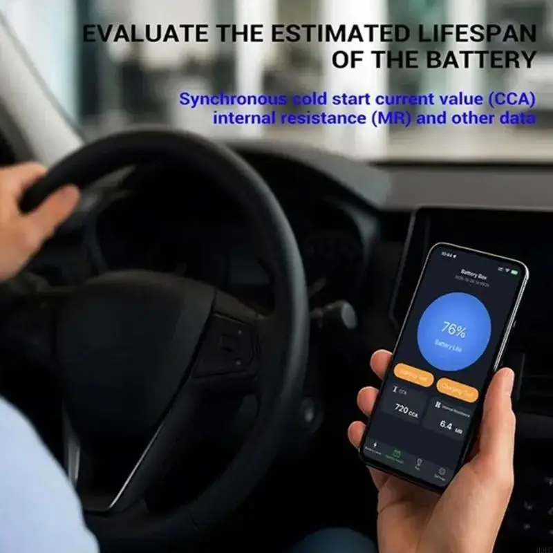 High Precisely Auto Battery Monitor BM9 Battery Capacity Tool For Voltage Current Temperature Measurement H9EE
