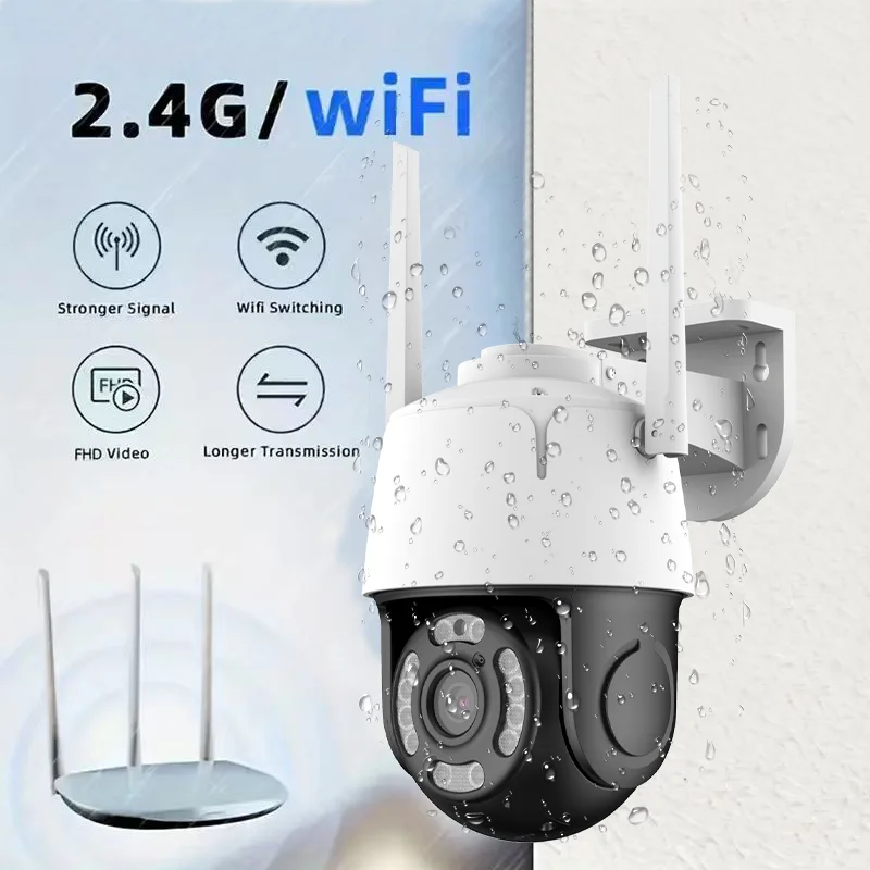 minlang-confezione-da-2-telecamere-di-sicurezza-esterne-wifi-da-24-ghz-con-visione-notturna-fhd-da-3-mp-faretto-rilevamento-umano-audio-bidirezionale