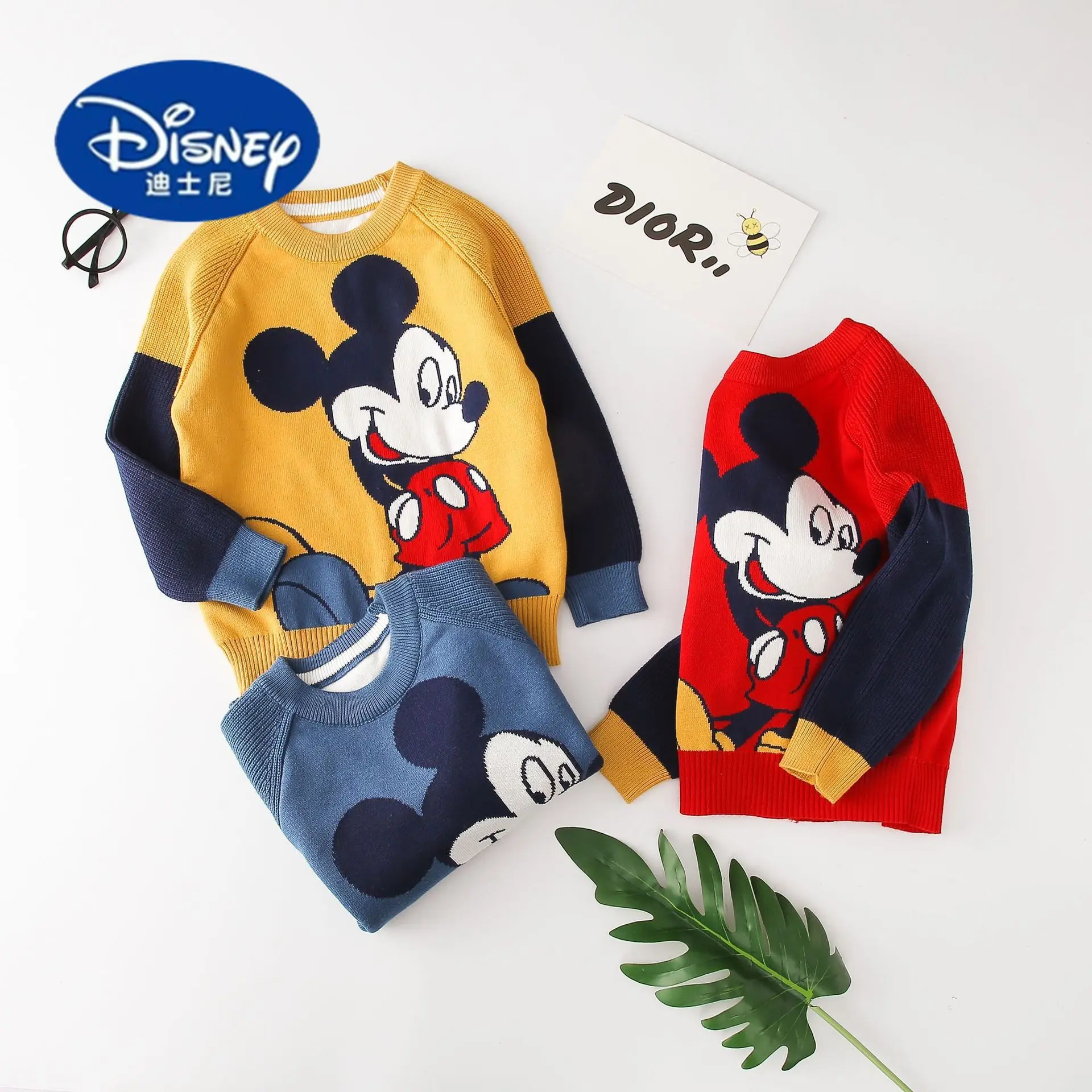 

Disney Mickey Kids Sweater - Cotton Jacquard Knit for Boys & Girls