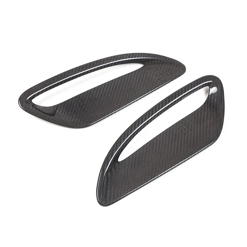 For Jaguar F-TYPE 2021+ Real carbon fiber car styling  hood air inlet decorative frame sticker car protection accessories 2Pcs