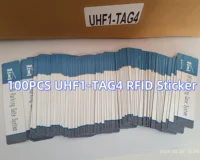 100 Uds UHF1-TAG4 860-960MHz UHF RFID etiqueta de vehículo, seguimiento cifrado de largo alcance de 10M y Control de acceso para sistemas de estacionamiento UHF