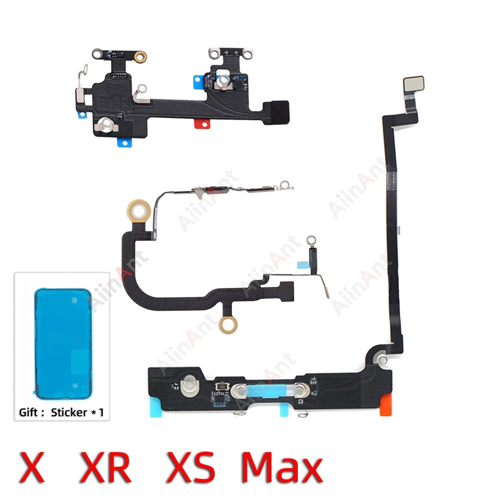 Bluetooth GPS Cellular Antenna NFC WI-FI Signal Wifi Flex Cable For iPhone X Xr Xs Max with Sticker