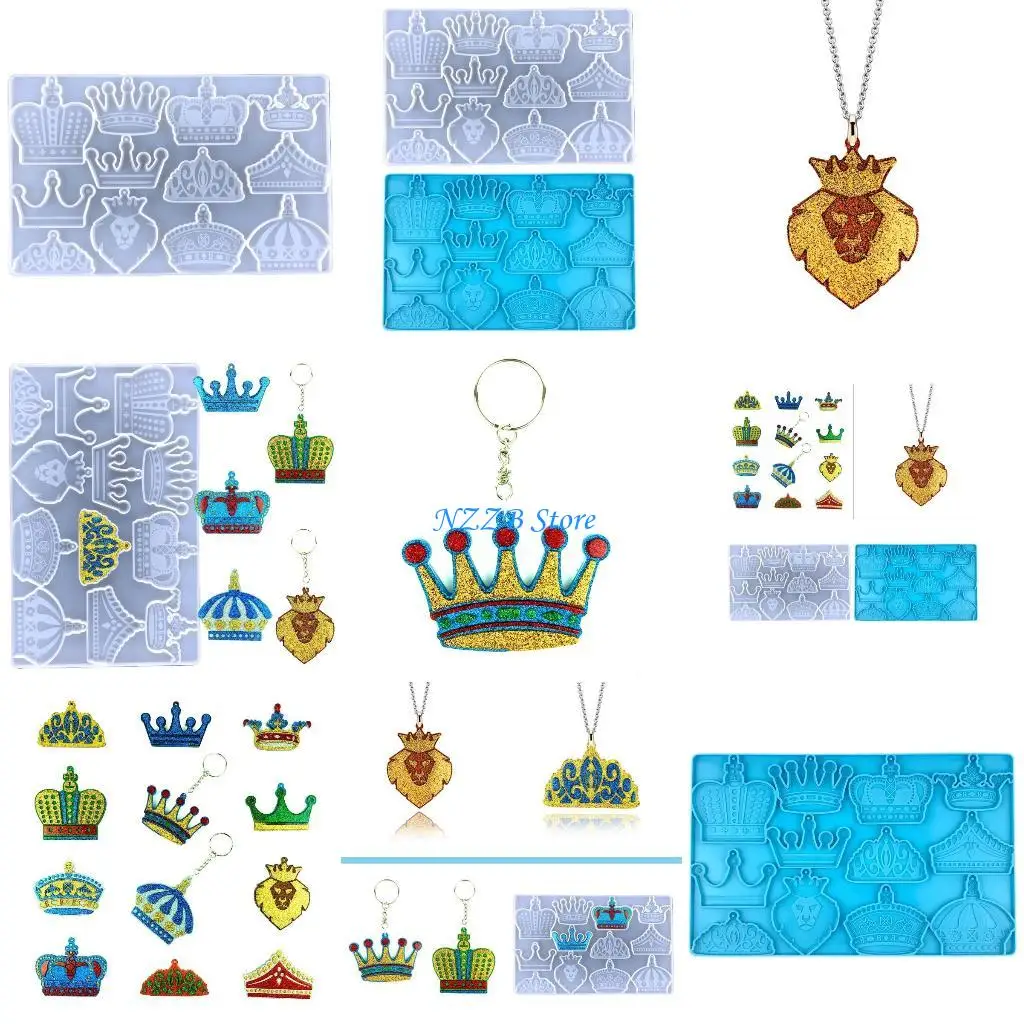 

T21F Crown Silicone Molds DIY Jewelry Making Silicone Molds Easy to Clean