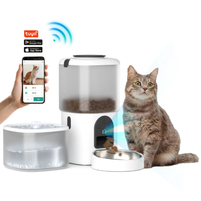 

New Fashion App Remote Control Pet Feeder Oem Odm Dog Chew Slow Food Bowl Pet Dog 2-in-1 Portable Pet Feeder