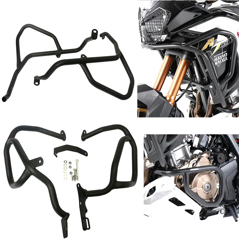 For Honda CRF1100L Africa Twin Adv Engine Upper & Lower Bumper Protection Bar Durable Accessories for Enhanced Bike Safety